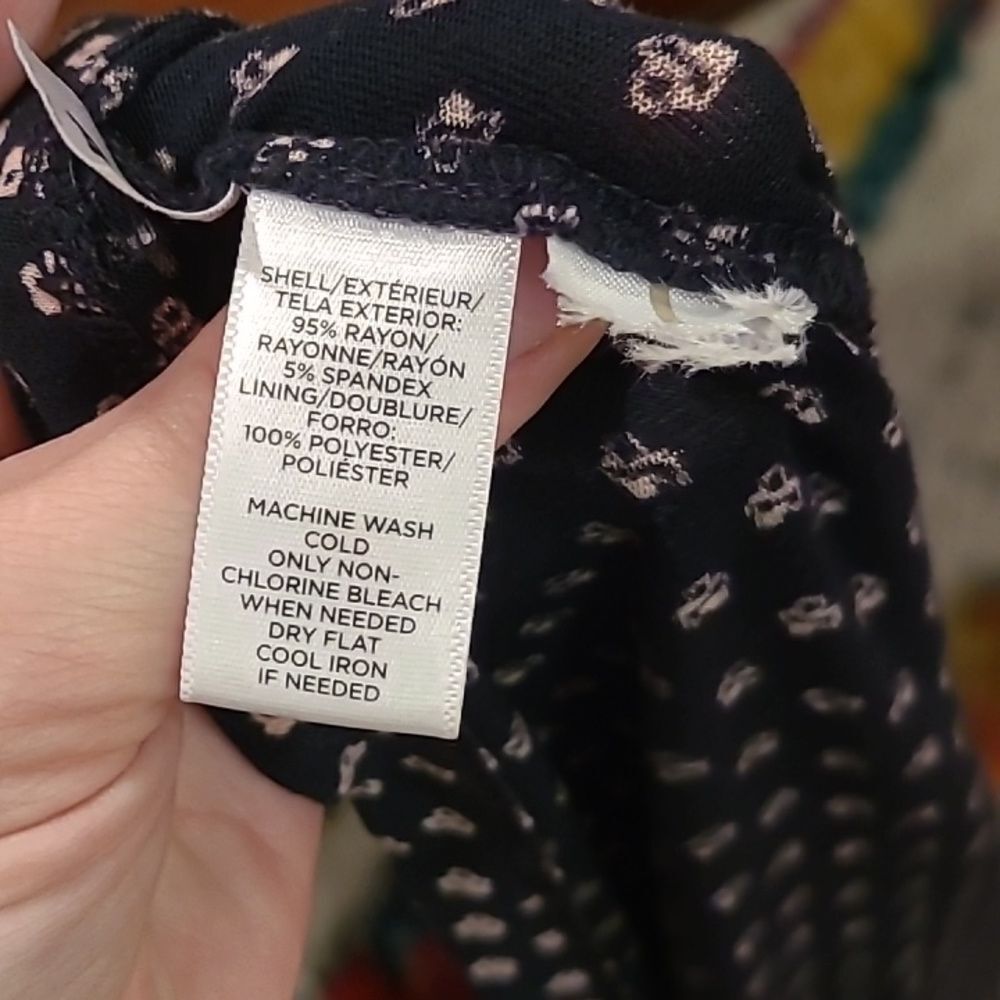 Loft Printed Flutter Sleeves Size Xs - image 4